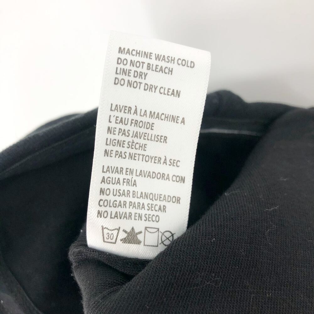 GOOD AMERICAN Sueded Fleece Corset Top 5-XXL Black Side Zipper 100% Cotton NWT - Picture 11 of 12